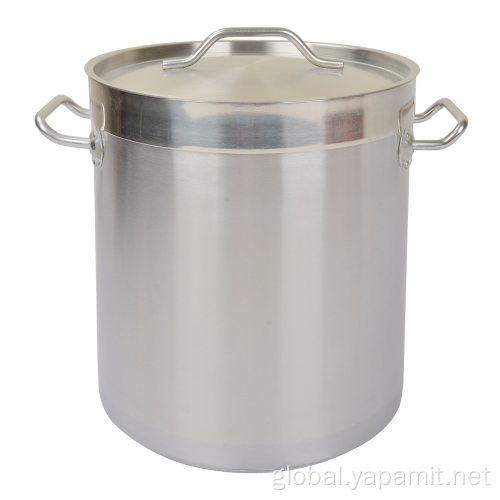 Stainless Steel Plate With Flat Bottom Stainless Steel 04 Style Compound Bottom StockPot Supplier